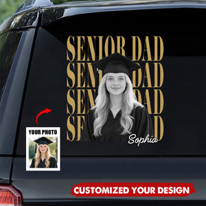 Vintage Photo And Year Senior - Personalized Decal