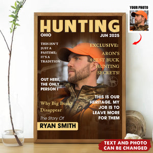 Man Cave Hunting Art - Personalized Poster, Gift For Hunter