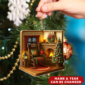 Never Truly Gone - Personalized Memorial Sympathy Acrylic Ornament For Loss Of Mom, Dad