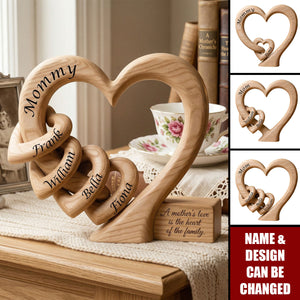 Mommy Heart Acrylic Plaque - Personalized Gifts For Mother's Day
