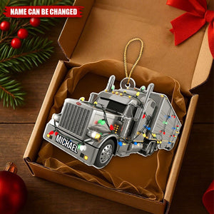 Truck Driver - Personalized Christmas Acrylic Ornament