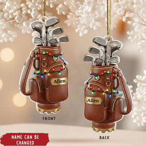 Merry Christmas - Personalized Golf Ornament