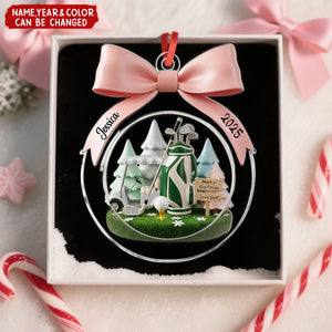 Golf Christmas - Personalized Christmas Acrylic Ornament