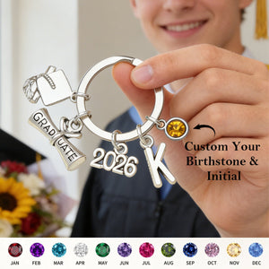 Congratulations, Graduate - Personalized Family Graduation Keychain