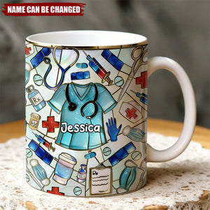 Best Gift For Nurse - Personalized Ceramic Coffee Mug