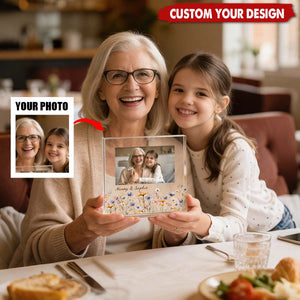 Gift For Grandma Personalized Acrylic Photo Plaque