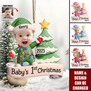 Baby's First Christmas - Personalized Acrylic Photo Ornament