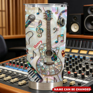 Music Language Of The Soul, Personalized Tumbler, Gift For Musicians