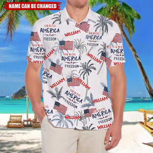 Freedom - Personalized Hawaiian Shirt