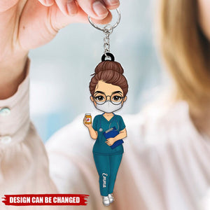 Nurse Personalized Custom Acrylic Keychain Gifts For Nurses