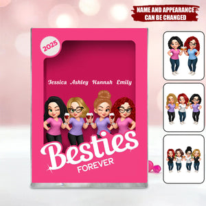 Besties Partner In Crime Pink Action Figure - Acrylic Block Plaque