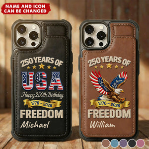 America 250 Years Of Freedom Embroidery Effect Prints - Gift for Dad, US Military Army