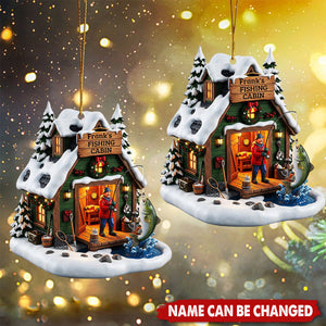 Fishing Man Ornament - Personalized Gifts For Fishing Lovers