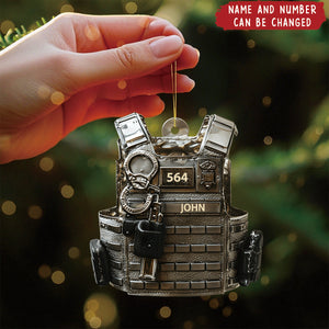 Serve & Protect - Personalized Christmas Acrylic Ornament