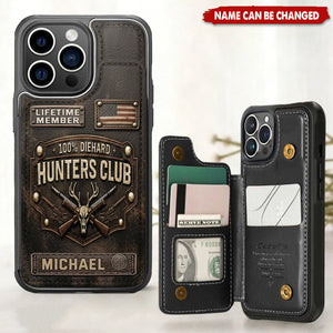 Die Hard Hunter Club - Personalized Hunting Fully Printed Wallet Phone Case