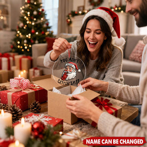 Funny Christmas Santa Personalized Acrylic Ornament