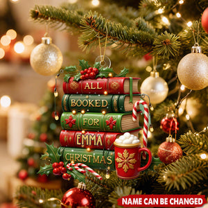 Hand-drawn Book For Christmas Personalized Acrylic Ornament