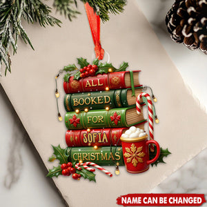 Hand-drawn Book For Christmas Personalized Acrylic Ornament