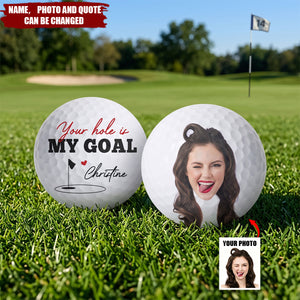 You Are My Hole In One Best Husband Boyfriend By Par Golfer - Personalized Photo Golf Ball
