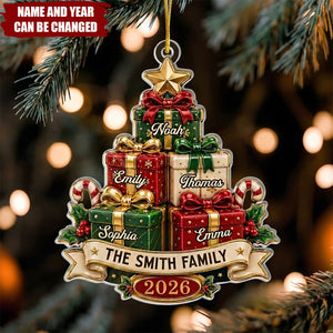 Custom Acrylic Ornament - Personalized Christmas Birthday Gifts For Mom, Dad, Brother, Sister - Wrapped In Love Always