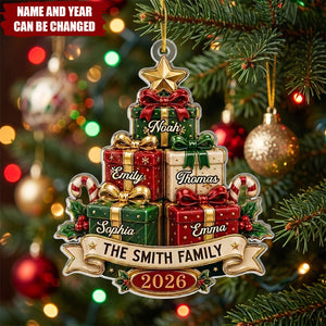 Custom Acrylic Ornament - Personalized Christmas Birthday Gifts For Mom, Dad, Brother, Sister - Wrapped In Love Always