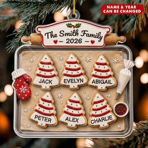 Custom Acrylic Ornament - Personalized Christmas Birthday Gifts For Mom, Dad, Brother, Sister - Joy Feels Like Family