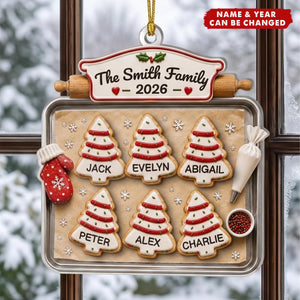 Custom Acrylic Ornament - Personalized Christmas Birthday Gifts For Mom, Dad, Brother, Sister - Joy Feels Like Family