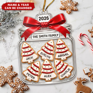 Custom Acrylic Ornament - Personalized Christmas Birthday Gifts For Mom, Dad, Brother, Sister - Sweet Holiday Traditions