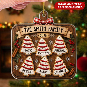 Custom Acrylic Ornament - Personalized Christmas Birthday Gifts For Mom, Dad, Brother, Sister - Baked With Love