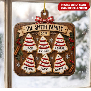 Custom Acrylic Ornament - Personalized Christmas Birthday Gifts For Mom, Dad, Brother, Sister - Baked With Love