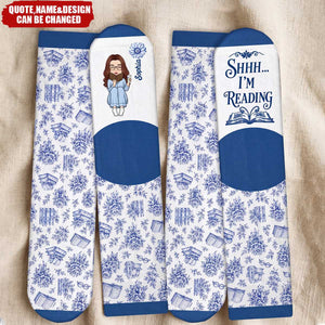Custom Crew Socks - Personalized Bookish Gifts For Book Lovers, Bookworms, Readers
