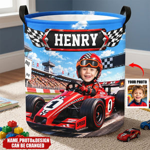 Custom Photo Laundry Basket - Personalized Birthday Gifts For Kids - Built To Explore