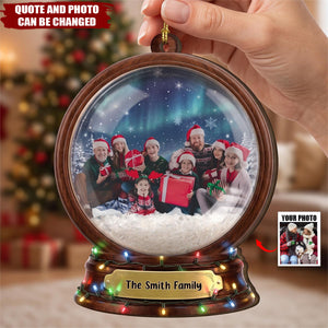 Custom Photo Family Together Christmas Gifts - Personalized Ornament