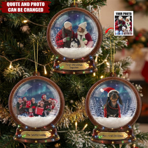 Custom Photo Family Together Christmas Gifts - Personalized Ornament