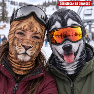 Custom Funny Ski Mask - Personalized Birthday Gifts For Ski Lovers - Ski Happens