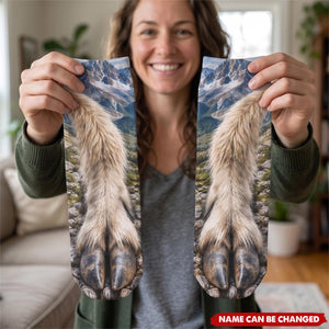 Funny Gag Gifts For Coworkers, Family, Dad - Hiking, Camping Lovers - Personalized Socks