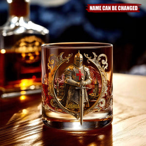 Knight Of God - Personalized Christian Whiskey Glass