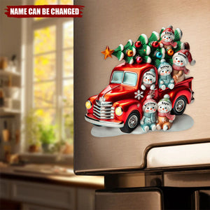 Nana's Cute Little Snowmen - Personalized Christmas Decal, Gift For Family Members