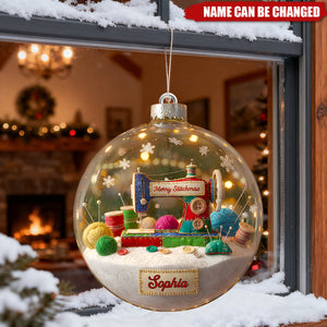 Merry Sewing - Personalized Christmas Acrylic Ornament