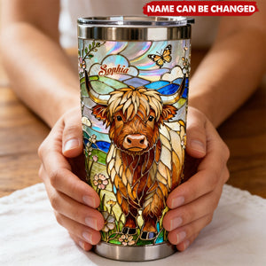 Love Highland Cows - Personalized Highland Cow Tumbler
