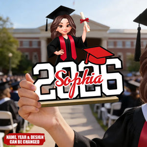 This Is My Cap & Gown Moment - Personalized 2-Layered Wooden Plaque