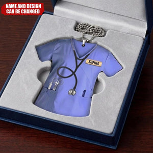 Personalized Nurse Scrubs - Gift for nurse Acrylic Ornament