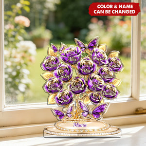 Custom Acrylic Plaque - Personalized Mother's Day Gifts For Mom, Grandma - Love Rooted In Motherhood