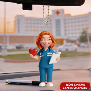 Nurse Appreciation Acrylic Car Ornament - Personalized Gifts For Nurse