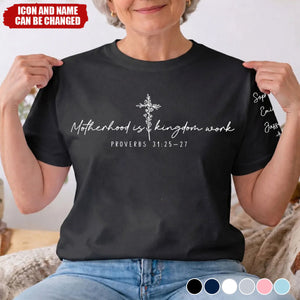 Mother's Day Gifts, Motherhood Is Kingdom Work - Personalized Shirt