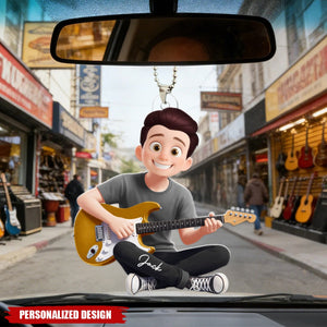 All I Need Is This Guitar - Personalized Acrylic Car Ornament