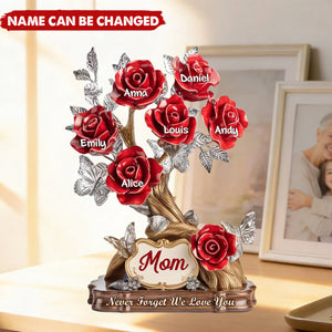 Custom Acrylic Plaque - Personalized Mother's Day Gifts For Mom, Grandma - Each Rose, A Piece Of Her Heart