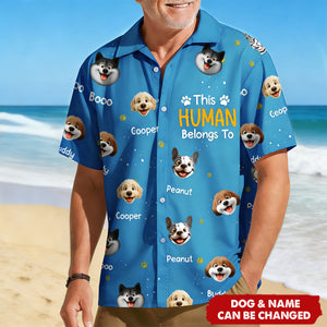 This Human Belongs To - Personalized Hawaiian Shirt