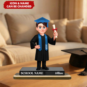 Congrats Graduation Senior - Personalized 2-Layered Wooden Plaque - Gift For Graduation Day, Graduation Gift, Keepsake