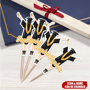 Custom Graduation - Personalized Cupcake Toppers